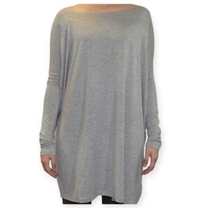 Piko 1988 Women's Long Sleeve Tunic, Gray, Size Medium
